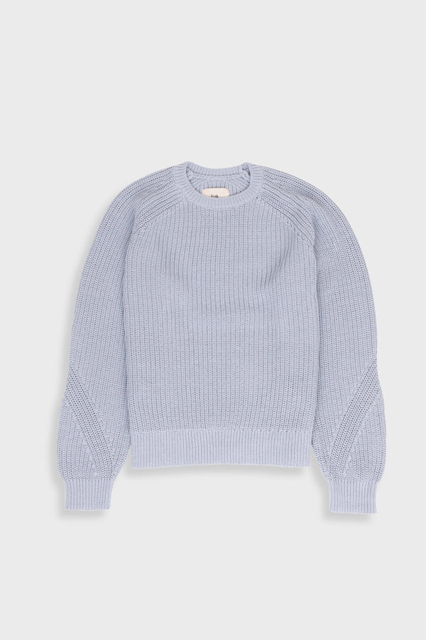 folk Direction Jumper - Mineral Blue
