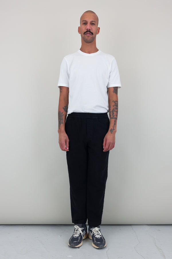 Folk Drawcord Assembly Pant - Black Moleskin