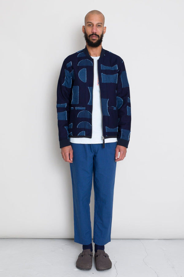 Folk Drawcord Assembly Pant - Blue Crinkle