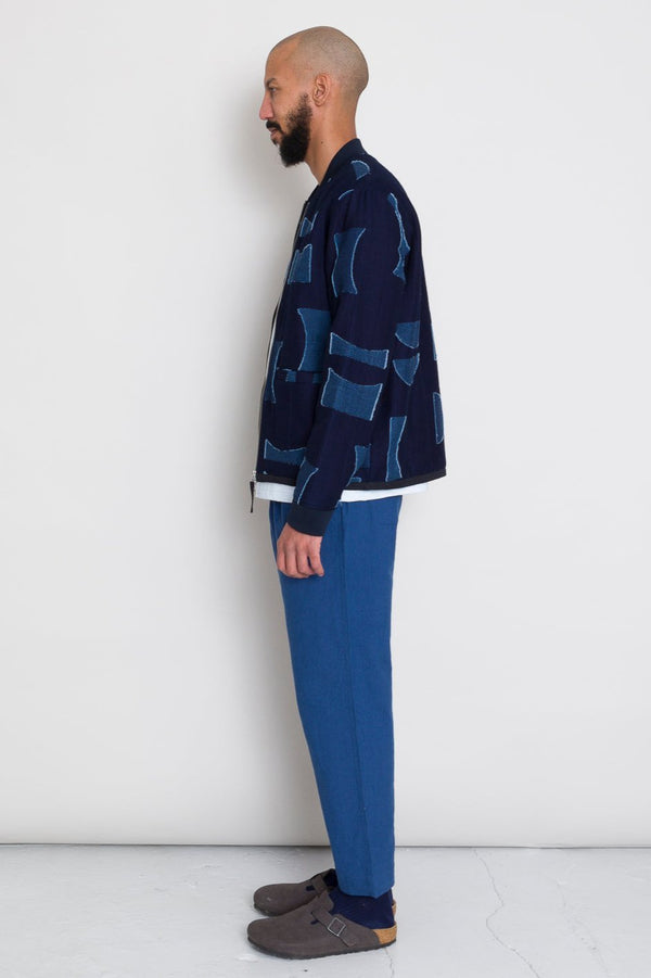 Folk Drawcord Assembly Pant - Blue Crinkle