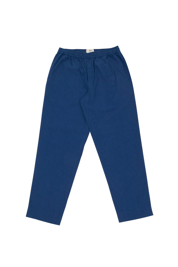 folk Drawcord Assembly Pant - Blue Crinkle