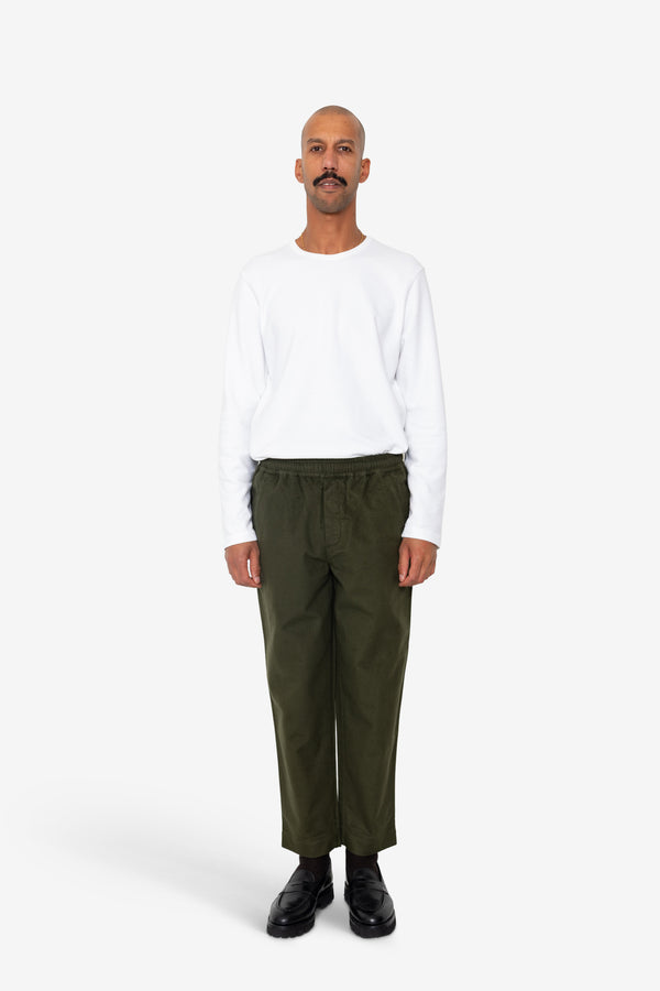 Folk Drawcord Assembly Pant - Dark Olive Moleskin