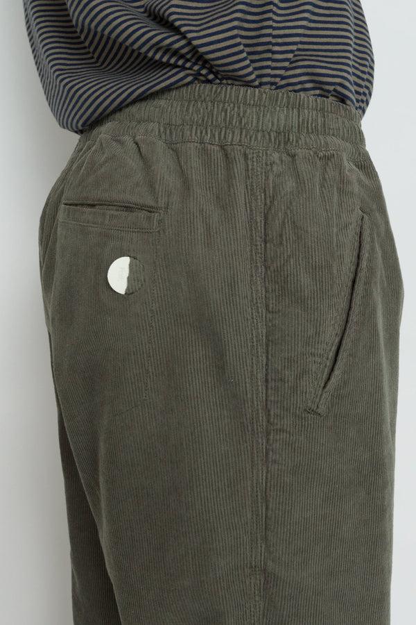Folk Drawcord Assembly Pant - Dark Sage Cord