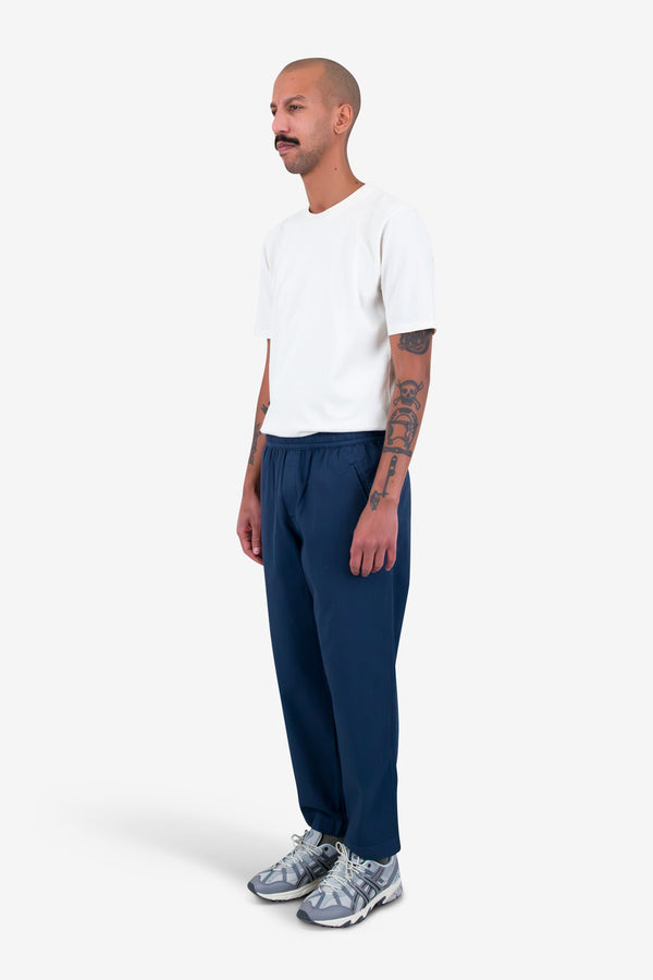Folk Drawcord Assembly Pant - Navy Mini Stripe