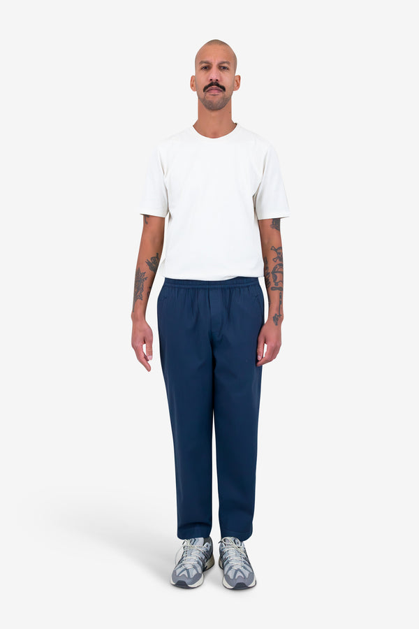 Folk Drawcord Assembly Pant - Navy Mini Stripe