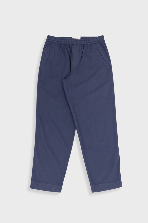folk Drawcord Assembly Pant - Navy Mini Stripe
