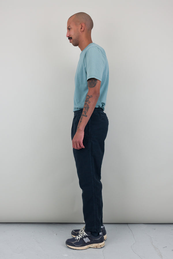 Folk Drawcord Assembly Pant - Navy Moleskin