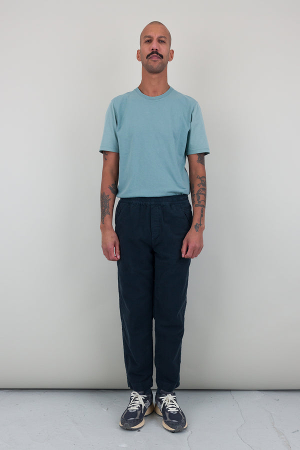 Folk Drawcord Assembly Pant - Navy Moleskin