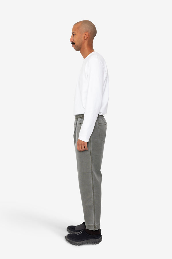 Folk Drawcord Assembly Pant - Olive Slub