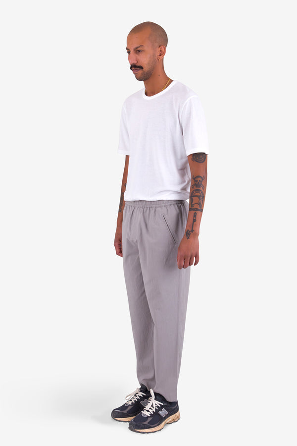 Folk Drawcord Assembly Pant - Silver Grey Crinkle