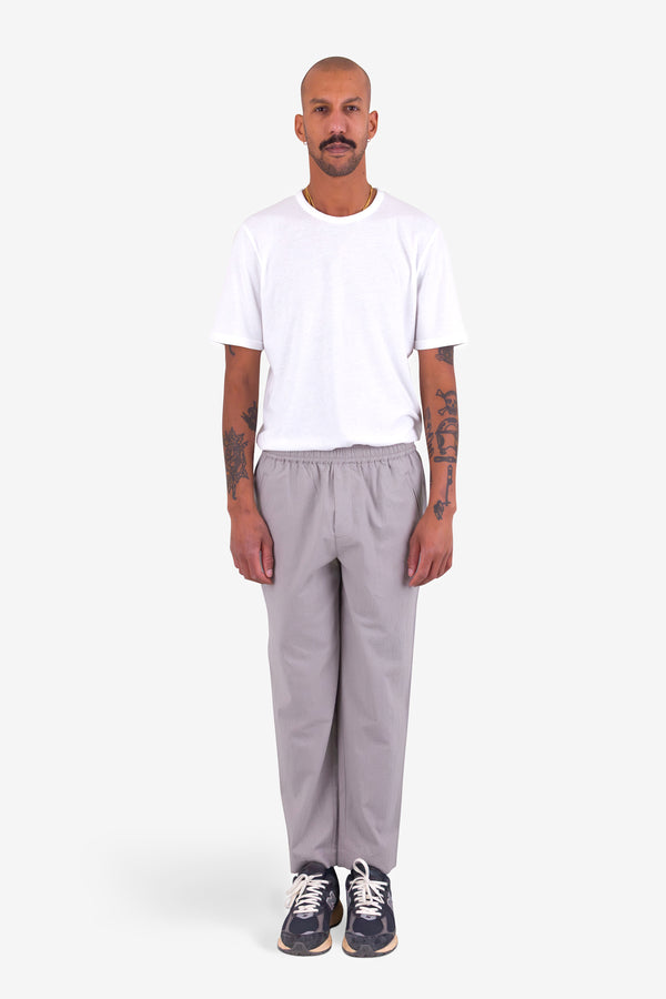 Folk Drawcord Assembly Pant - Silver Grey Crinkle