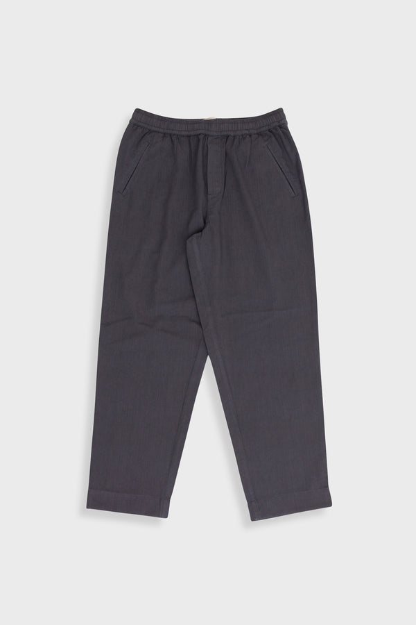 folk Drawcord Assembly Pant - Soft Black Herringbone
