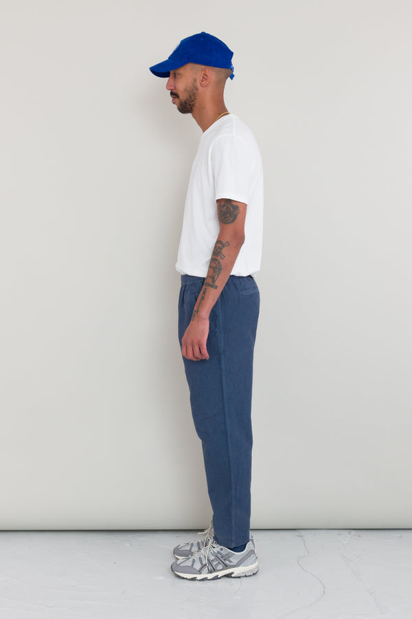 Folk Drawcord Assembly Pant - Steel Blue Moleskin