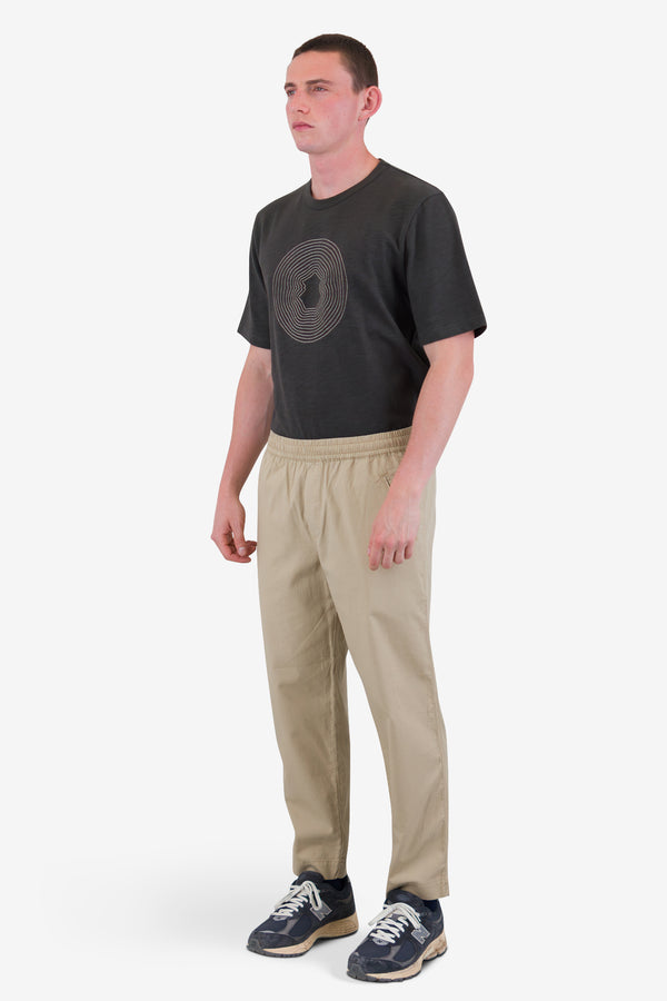 Folk Drawcord Assembly Pant - Stone Mini Stripe