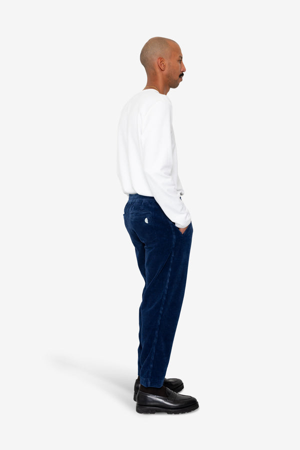 Folk Drawcord Assembly Pant - Washed Indigo Cord