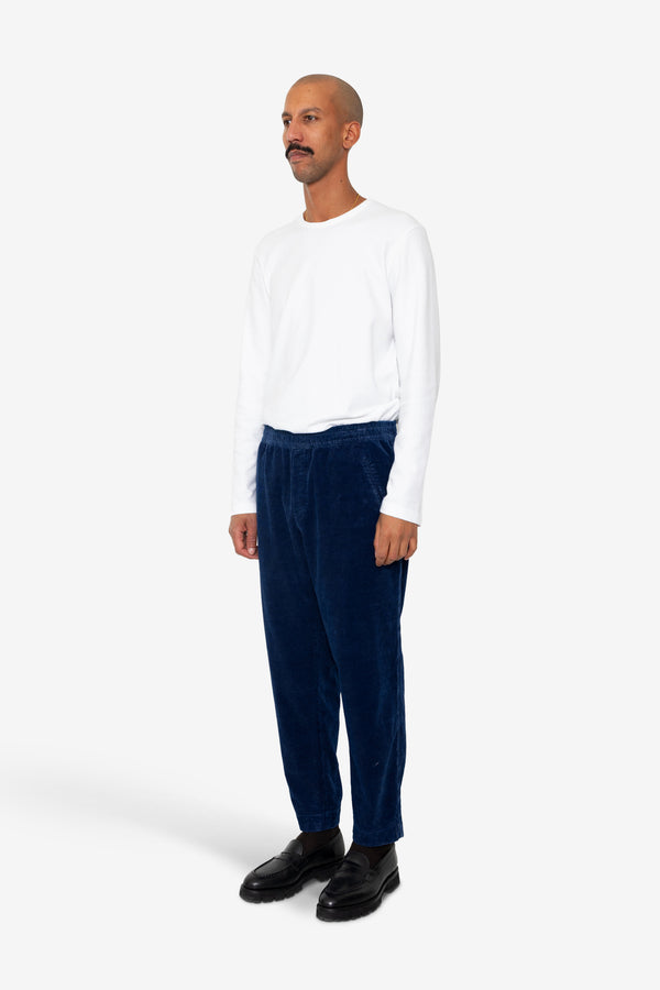Folk Drawcord Assembly Pant - Washed Indigo Cord
