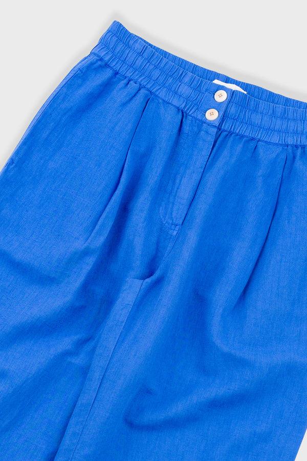 Folk Drawcord Baggy Pants - Washed Cobalt
