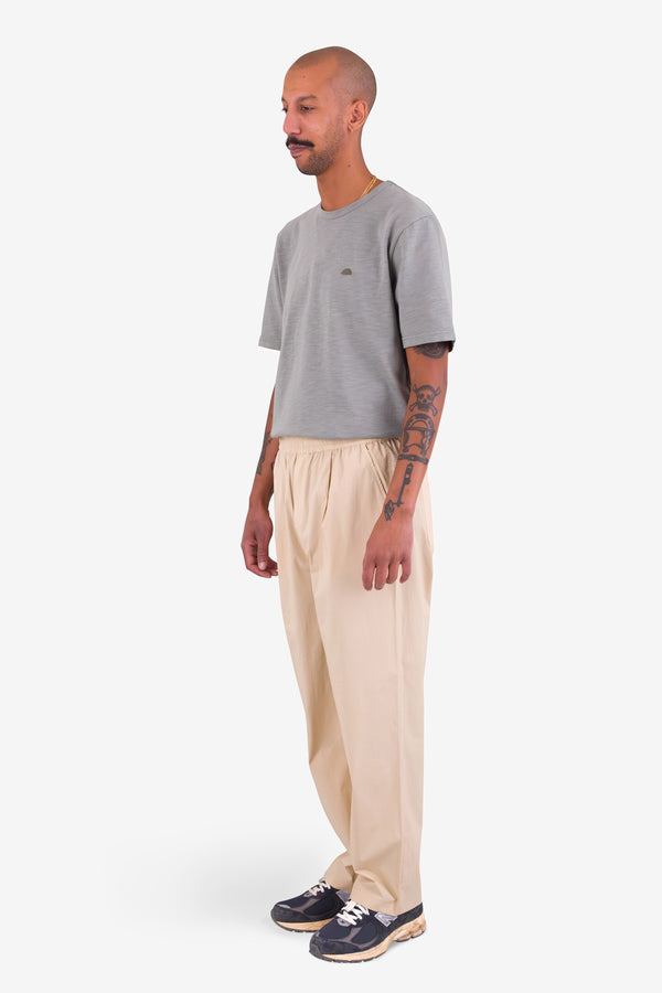 Folk Drawcord Loose Trousers - Light Stone