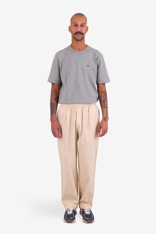 Folk Drawcord Loose Trousers - Light Stone