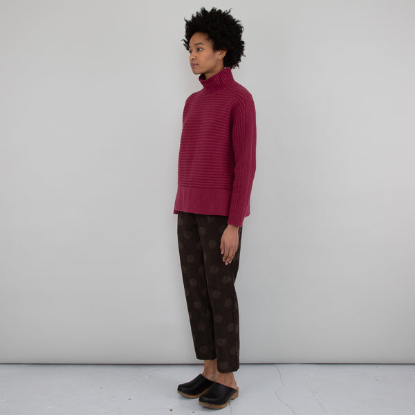 Folk Drawcord Signal Pant - Brown Polka Cord