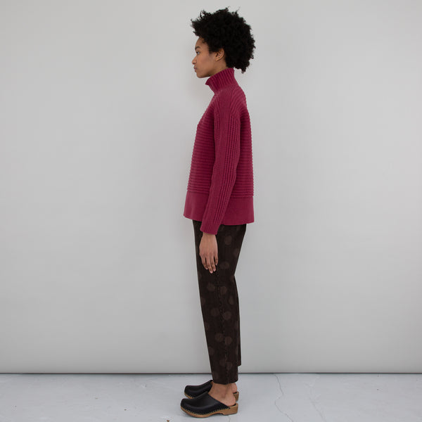 Folk Drawcord Signal Pant - Brown Polka Cord