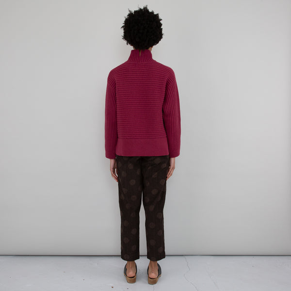 Folk Drawcord Signal Pant - Brown Polka Cord