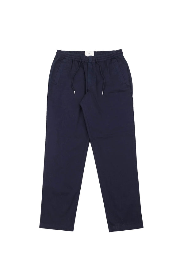 folk Drawcord Trousers - Deep Navy