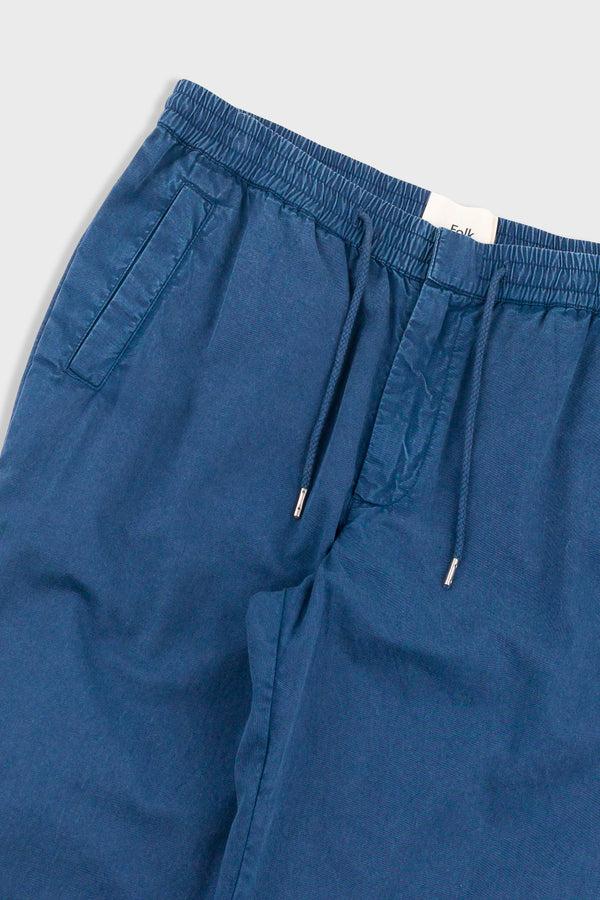 Folk Drawcord Trousers - Dusty Blue