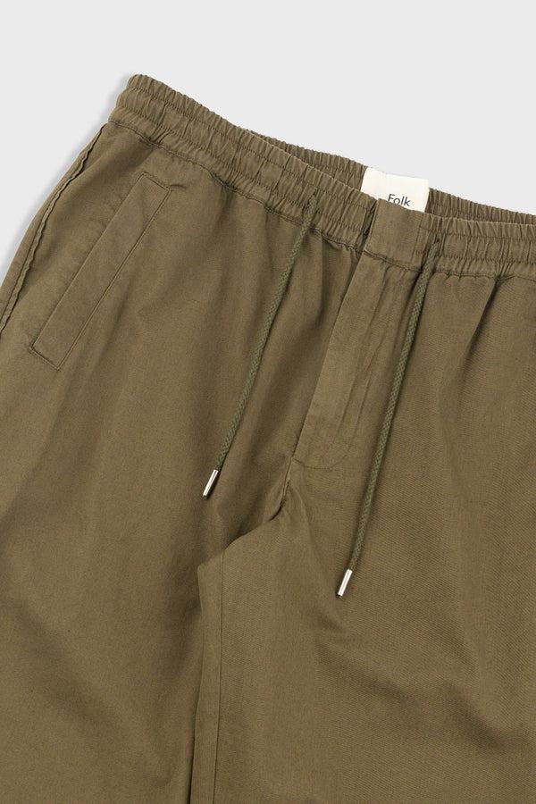 Folk Drawcord Trousers - Khaki
