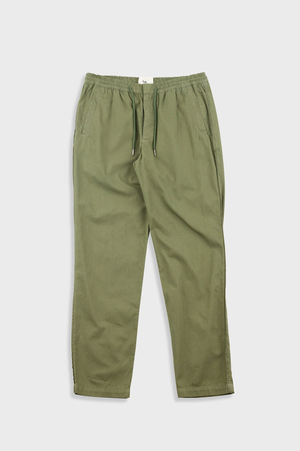 folk Drawcord Trousers - Olive
