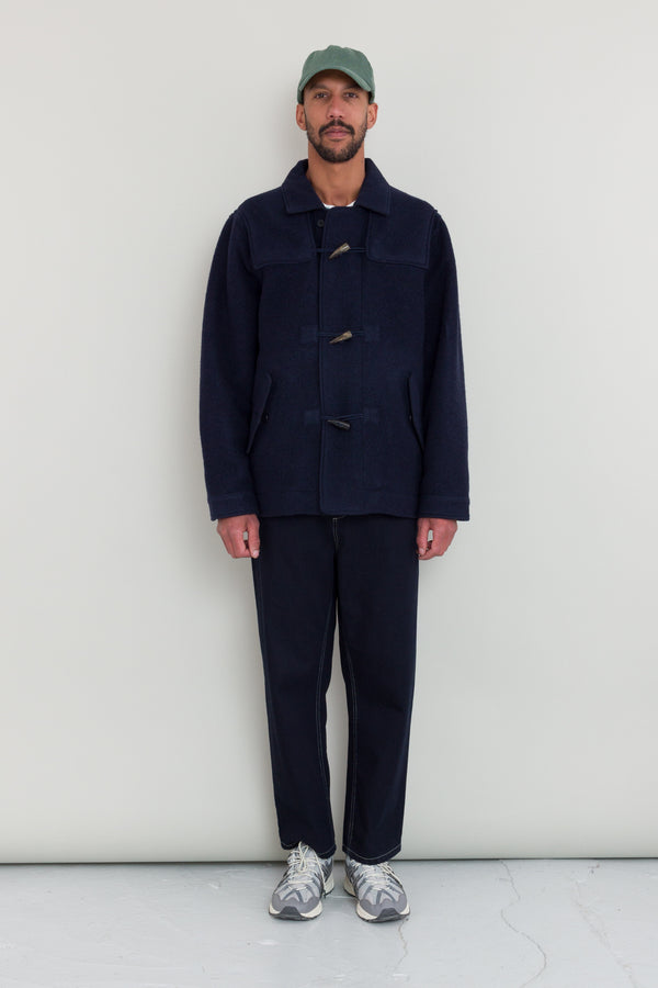 Folk Duffle Coat - Navy Wool