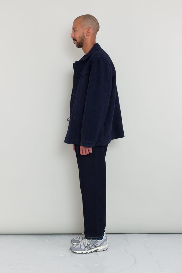 Folk Duffle Coat - Navy Wool
