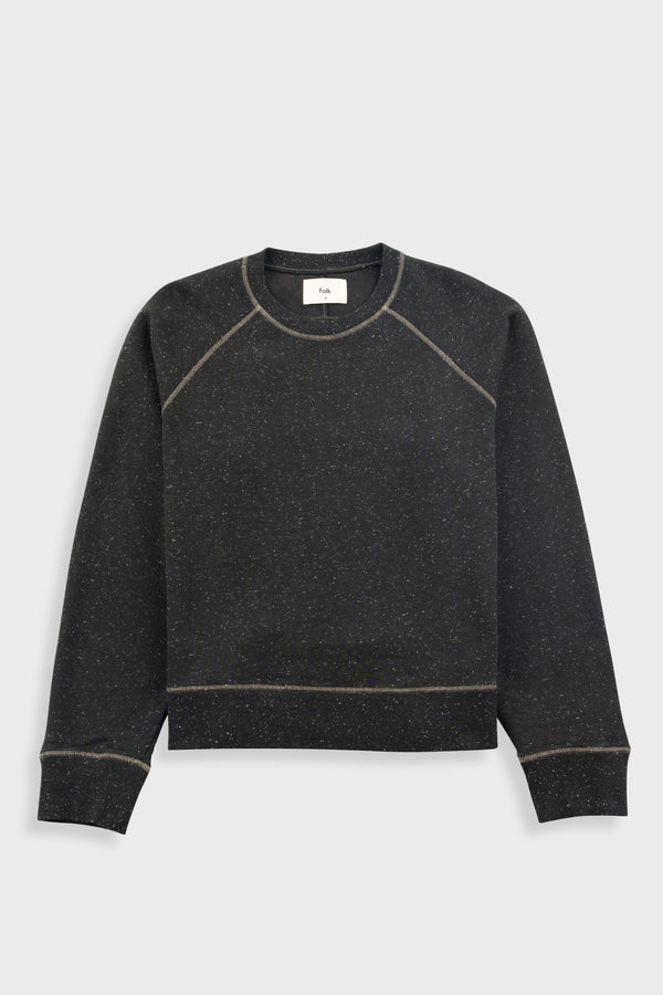 folk Engineered Raglan Sweat - Charcoal
