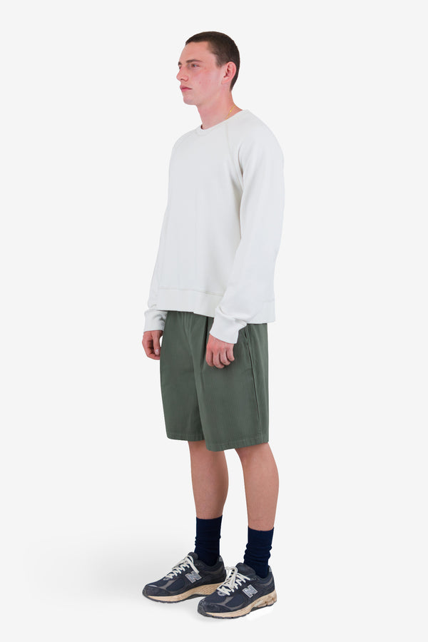 Folk Engineered Raglan Sweat - Ecru