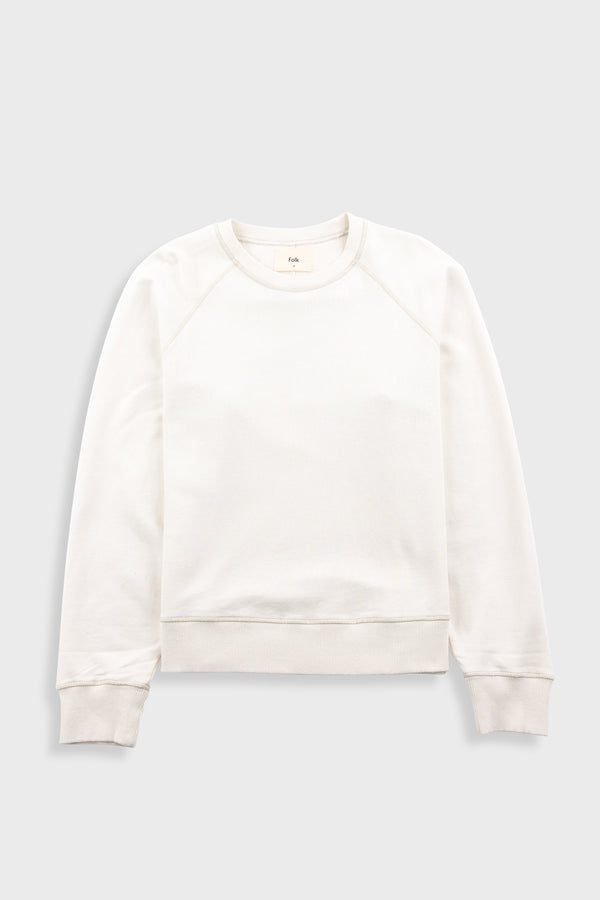 folk Engineered Raglan Sweat - Ecru