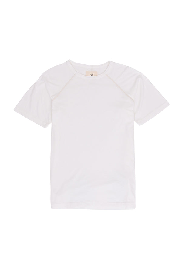 folk Engineered Raglan T-Shirt (SS) - White