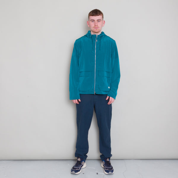Folk Featherweight Jacket - Ocean Blue Mini Ripstop