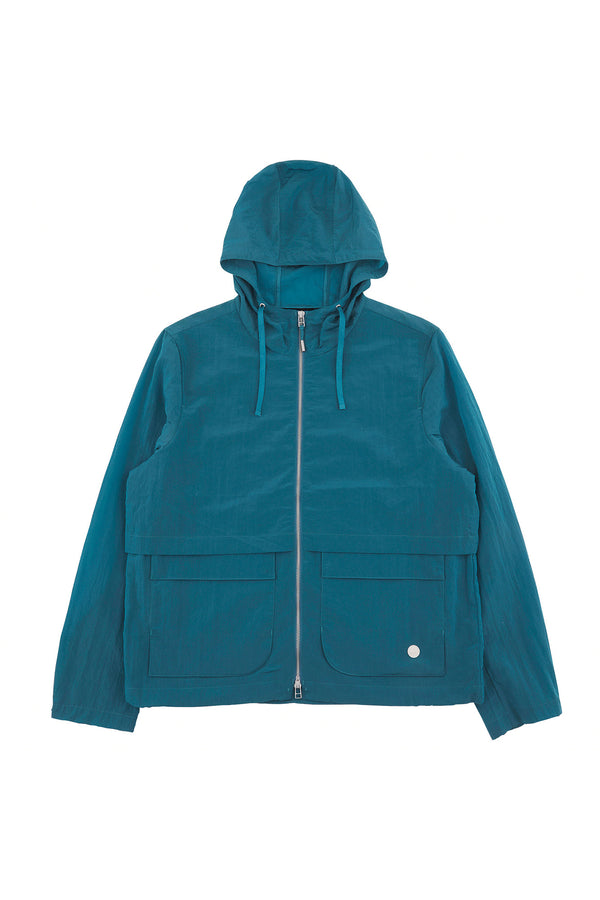 folk Featherweight Jacket - Ocean Blue Mini Ripstop