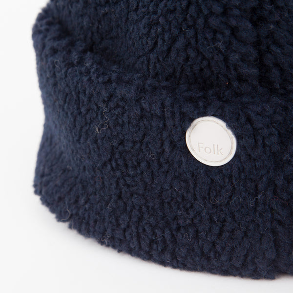 Folk Fleece Beanie - Navy