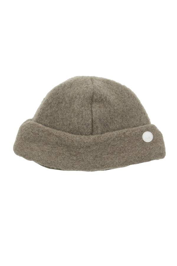 folk Fleece Beanie - Olive Wool