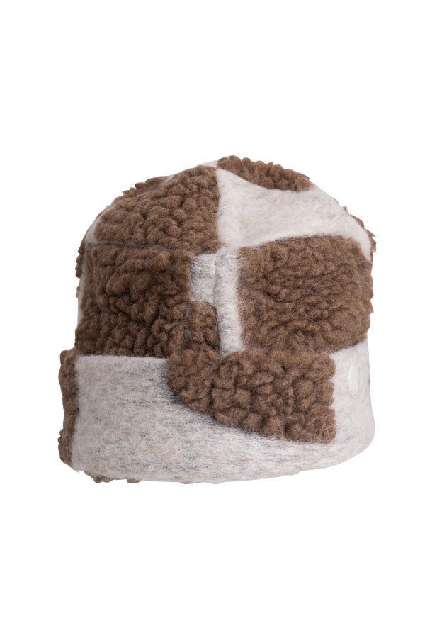 folk Fleece Beanie - Tile Jacquard KG