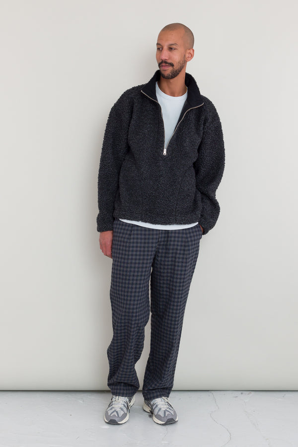 Folk Fleece Overhead - Charcoal Curly Wool