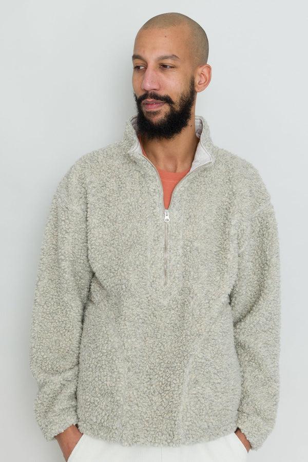 Folk Fleece Overhead - Greige Curly Wool