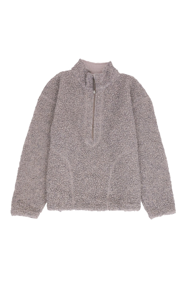 folk Fleece Overhead - Greige Curly Wool