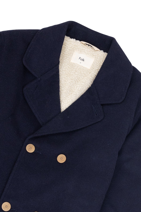 Folk Fleecy Peacoat - Soft Navy