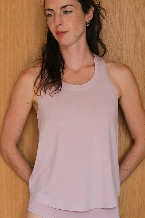 folk Folk x Harry Duley - Racer Back Vest - Dusty Pink