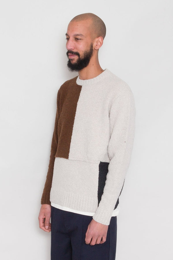 Folk Fracture Crew - Rust Ecru Mix