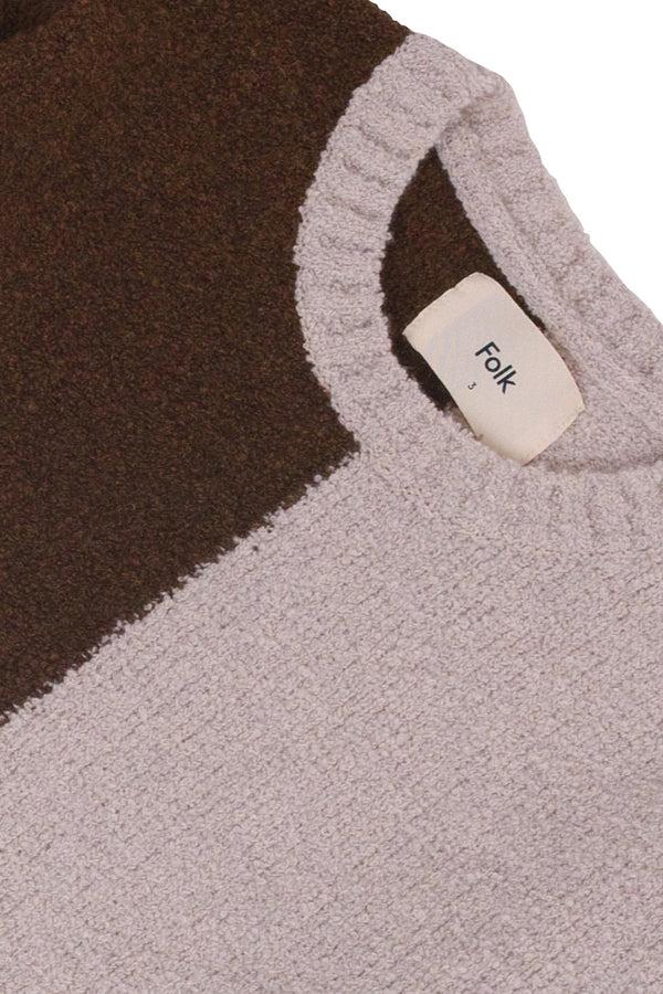 Folk Fracture Crew - Rust Ecru Mix