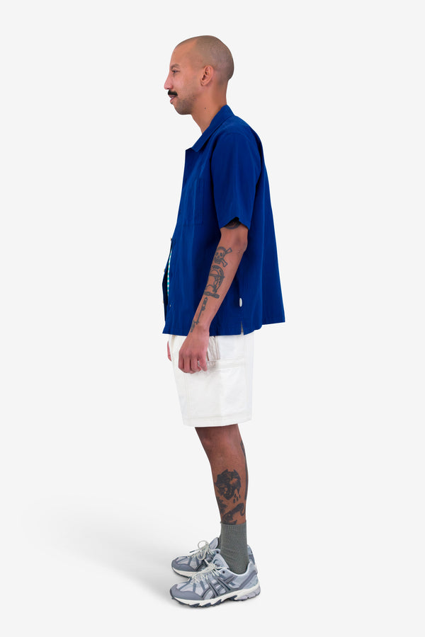 Folk Gabe Shirt - Deep Blue