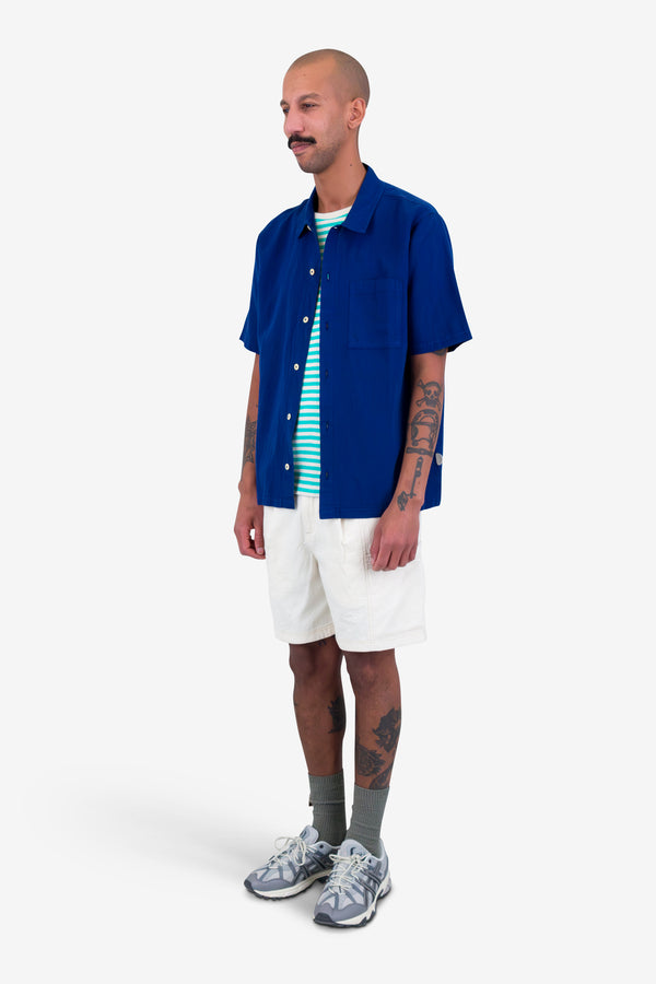 Folk Gabe Shirt - Deep Blue